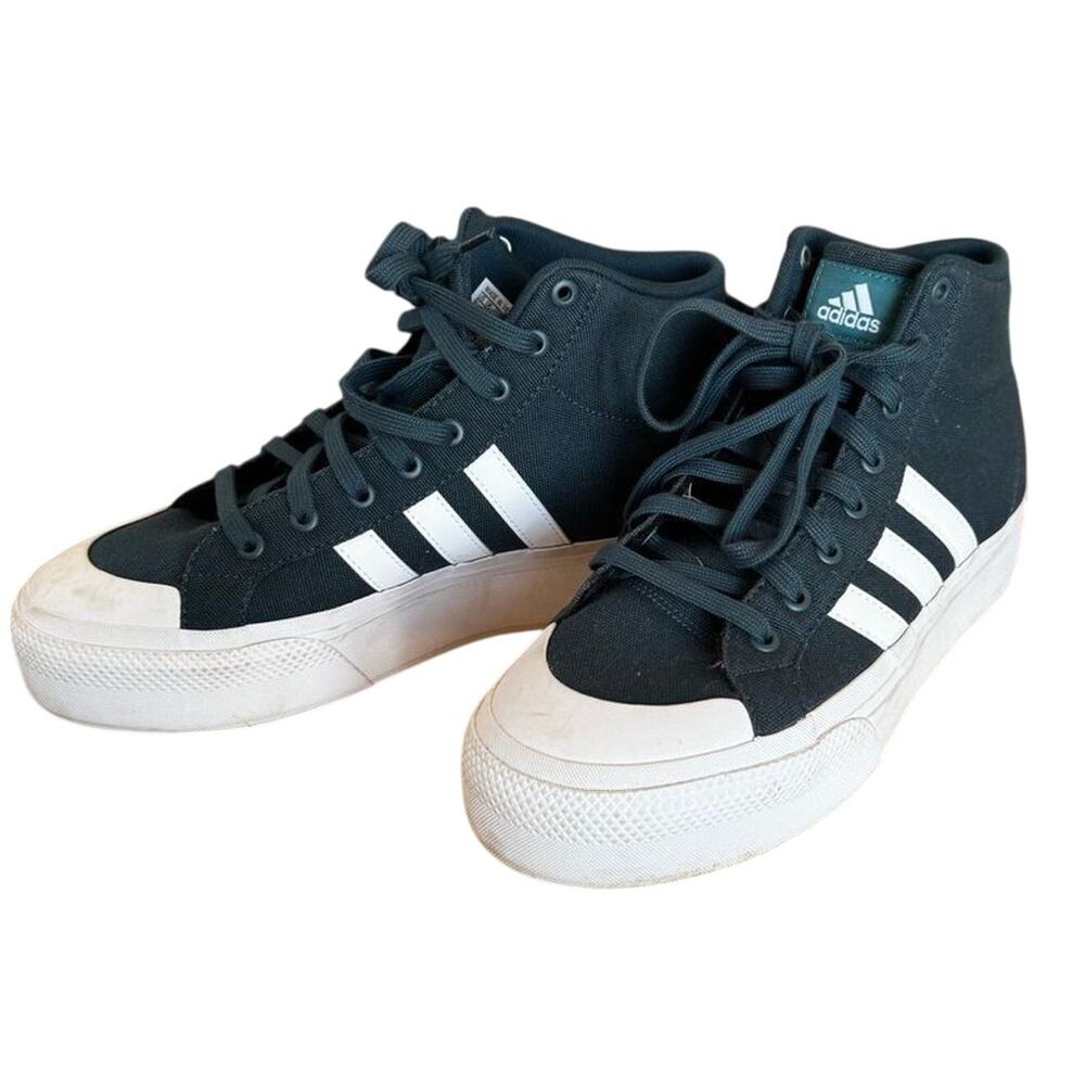 Adidas Bravada 2.0 Mid Platform Sneakers Turquoise White Women’s 9.5